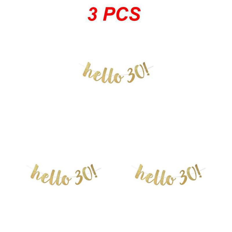 Украшения на день рождения 30 40 50 60 лет Золотые блестящие бумажные баннеры Гирлянда Конфетти Воздушные шары Товары для взрослых на годовщину