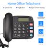 Black Corded Phone with Big Button Desk Landline Phone Telephone Support