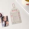 Keychain Pendant Korean Photocard Holder Star Strawberry Idol Card Display Protector  Card Decor