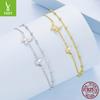 Niche Design Butterfly Double Bracelet Female, Fresh And Sweet Fairy Wind S925 Sterling Silver Bracelet Jewelry