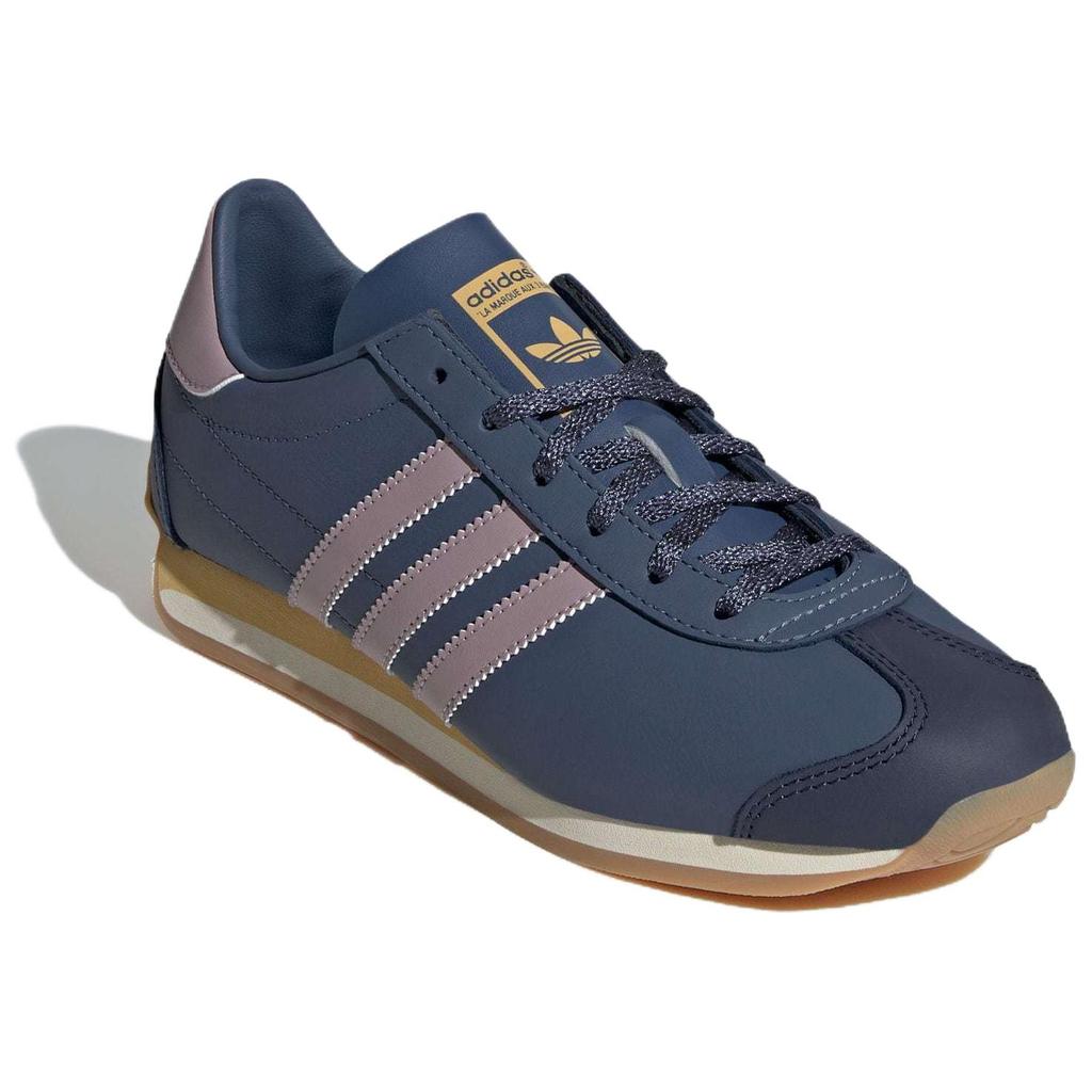 Adidas Originals Country Classic Comfortable Shock Absorbing Durable Low Top Running Shoes Unisex Sneakers Blue Purple IE8612