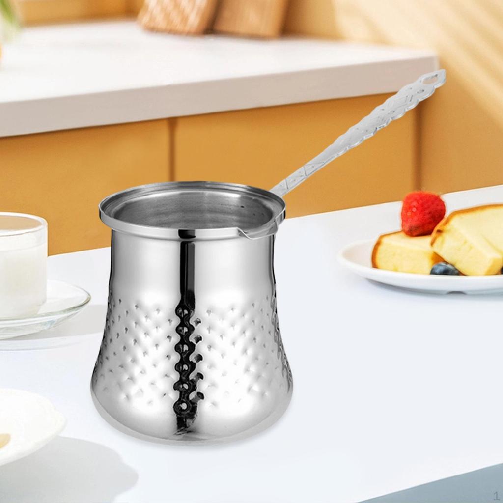 Coffee Pot Butter Warmer Jug Stainless Steel Chocolate Melting Maker