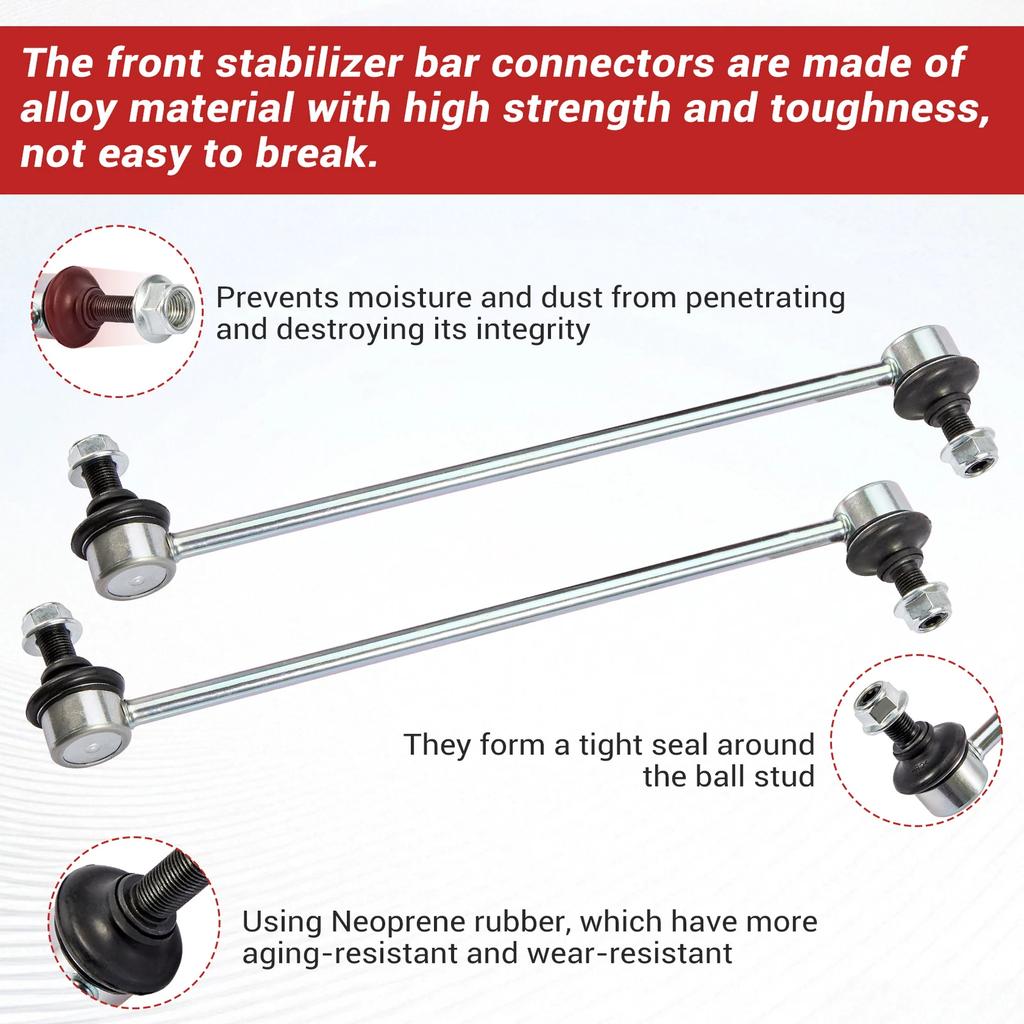 K750297 Front Sway Stabilizer Bar Link w/Bushing for (2007-2016) Honda CR-V 2.4L