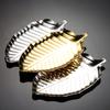 Sauce Dish Nordic Style Non-slip Stainless Steel Leaf Shape Dipping Tray Restaurant Supplies