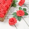 25 шт. 8 см пенополиэтилен искусственные цветы розы искусственный цветок свадебный декор DIY Скрапбукинг ремесло украшение дома