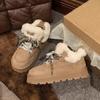 Модные меховые балетки женские ботильоны на платформе замшевые плюшевые хлопковые туфли женские зимние повседневные кроссовки 2025 года тренд теплые Zapatos Mujer