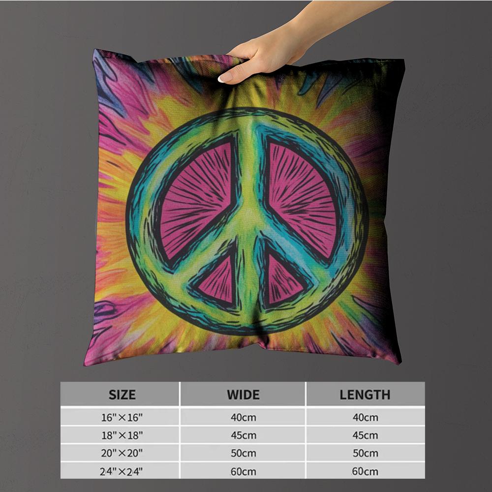 Pillow Case luxurious home office, sofa decorative Multi sized car seat cushions, pillowcases Peace sign flower sunshine