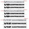 V6 V8 V12 KOMPRESSOR Значок автомобиля Наклейка на задний багажник для M-ercedes B-enz W212 W213 W204 W205 W168 W176 CLK GLA G63 G500