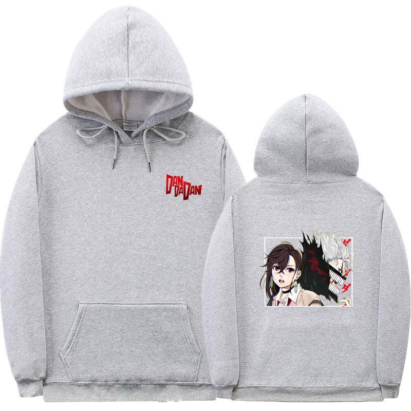 Аниме Дандадан Мужские Модные Худи Мужские Женские Толстовки с Капюшоном Хип-Хоп Повседневные Пуловеры Осень Мальчики Девочки Уличная Одежда Худи
