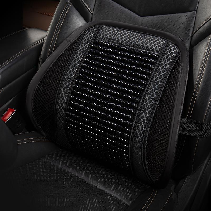 Подушка для автомобильного сиденья, летняя крутая подушка, цельный кусок дерева, бусины, летняя дышащая подушка, вентиляция, доступны четыре сезона