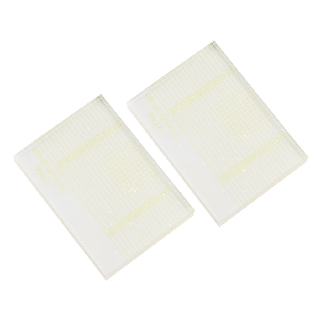 2 шт. VTA азимутальный датчик высокой четкости прозрачная высокоточная VTA азимутальная линейка для проигрывателя пластинок