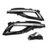 Left Right White LED Daytime Running Light Fog Lamp Replacement for Hyundai Sonata 2015?2017