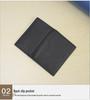 Индивидуальный мужской кошелек-кардхолдер из натуральной кожи с RFID-защитой - Ультратонкий, дизайн из коровьей кожи с тиснением под крокодила