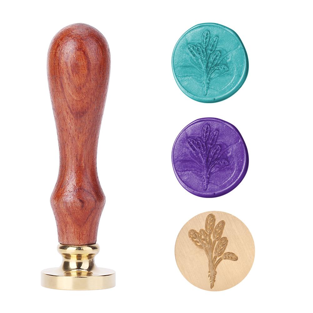 Деревянная ручка сургуч печать античный растительный узор сургуч штамп DIY ремесло инструмент