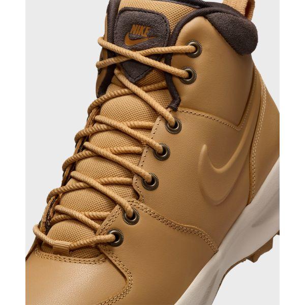 Nike Manoa Leather Haystack Мужские кроссовки Коричнево-бежевый Велюрово-коричневый Березовый HF7095-700