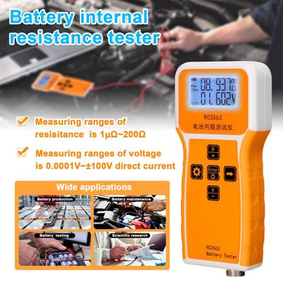RC3563 18650 Тестер внутреннего сопротивления напряжения аккумулятора Высокоточный тритий-литий-железо-фосфатный тестер аккумуляторов True 4Wire