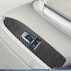 2Pcs Carbon Fiber Front Window Control Cover Trim For 2008-13 Cadillac CTS Sedan