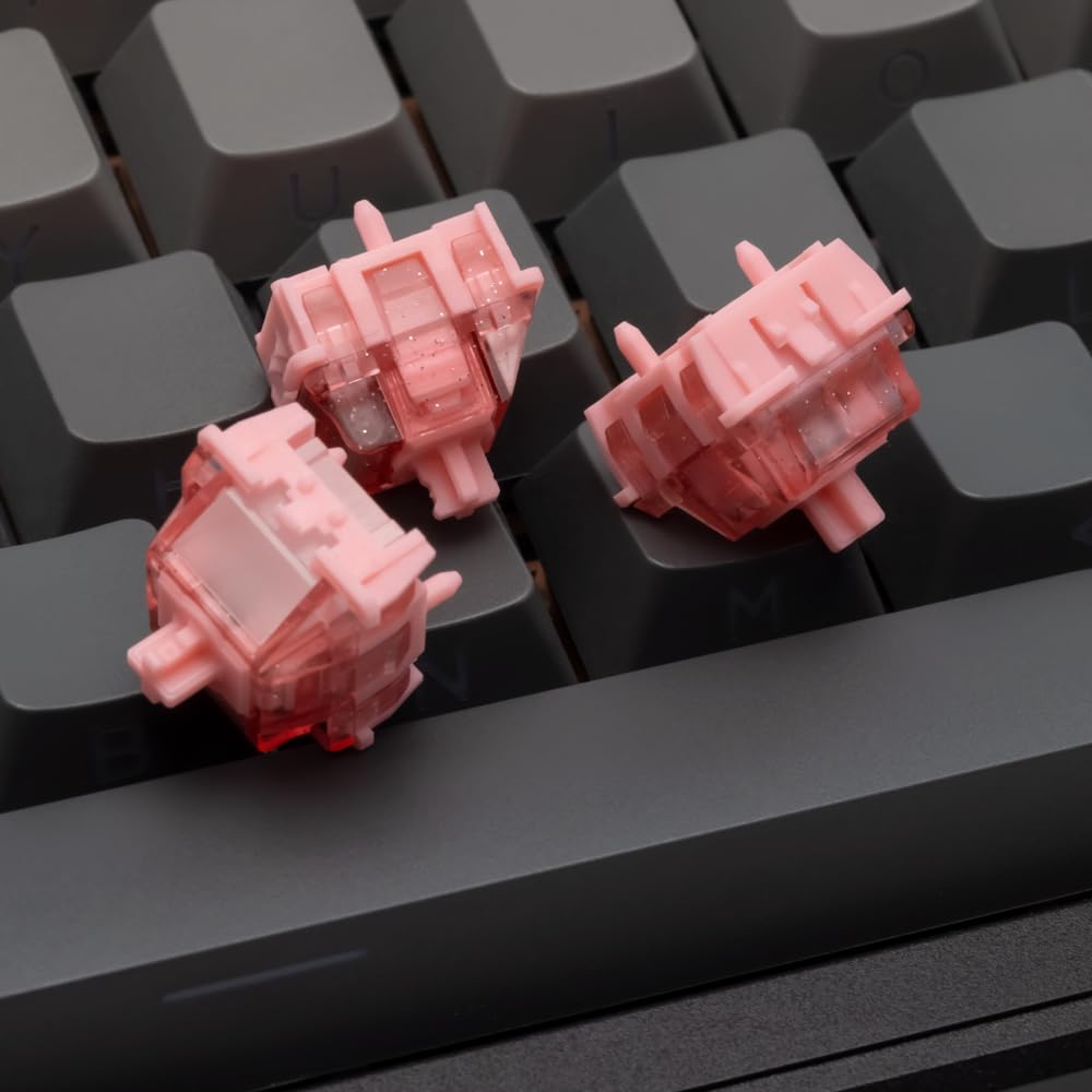 Koi Magnetic for Gaming DIY Switches, Linear, Transparent, 37gf, Keyboards, Lapitori, 35pcs, Pre-lubricated