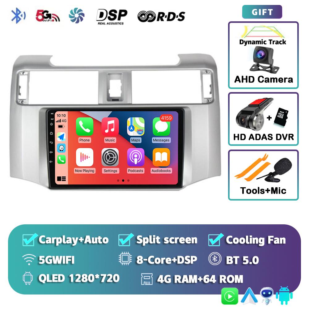 Android 14 Carplay Car Radio для Toyota 4Runner 4 Runner 2014 2015 2016 2017 2018 2019 Мультимедийный видеоплеер GPS 2Din Stereo