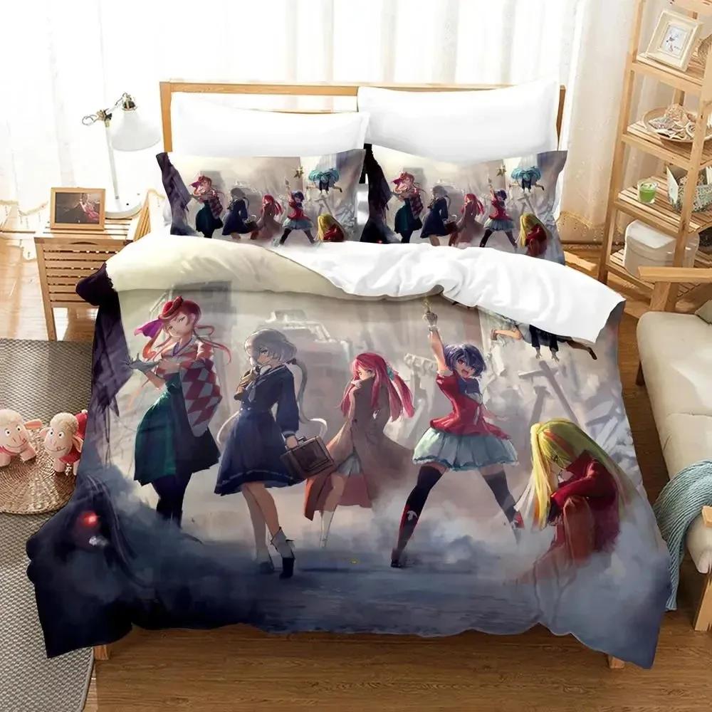 Аниме Zombieland Saga Уютное одеяло Пододеяльник Наволочка Комплект постельного белья Украшение детской спальни Домашний текстиль