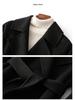 Hepburn-Style Women's Slim Fit Double-Faced Cashmere Wool Coat 2024