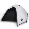 VidaXL Tente de Camping 4 Personnes, Tente d'Ombrage avec Sac, Auvent Portable avec Parois Latérales pour Randonnée, Blanc 94338