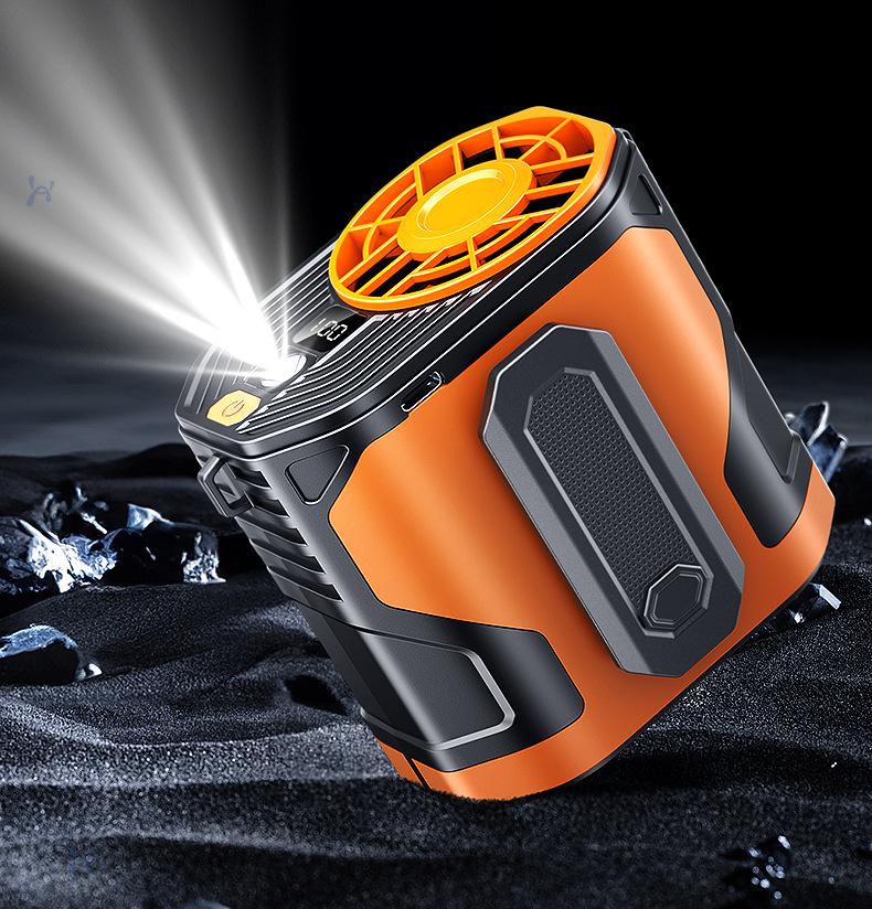 Портативный USB-вентилятор с креплением на пояс и регулируемой скоростью