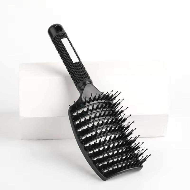Factory Curved Vent Brush Curly Bristle Nylon Brush Wet and Dry Detangling Massage Hair Comb