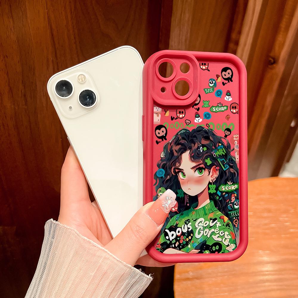 Мягкие силиконовые квадратные лестницы с мультяшным узором, полное покрытие, защита камеры, противоударный чехол для Huawei Honor Xiaomi Redmi Samsung