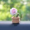 Crochet Flowers Artificial Eternal Flowers Wedding Gifts For Guests Woven Flowers Sunflowers Mothers Day Gift Parents' Day Gifts