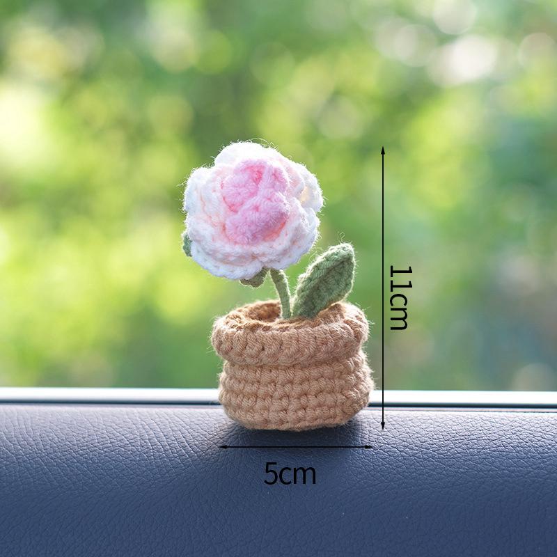 Crochet Flowers Artificial Eternal Flowers Wedding Gifts For Guests Woven Flowers Sunflowers Mothers Day Gift Parents' Day Gifts
