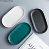 Керамический поднос для хранения Nordic Elliptical Marble Plate Jewelry Skin Care Тарелка Аксессуары для ванной комнаты Поднос для хранения Tricolor Household