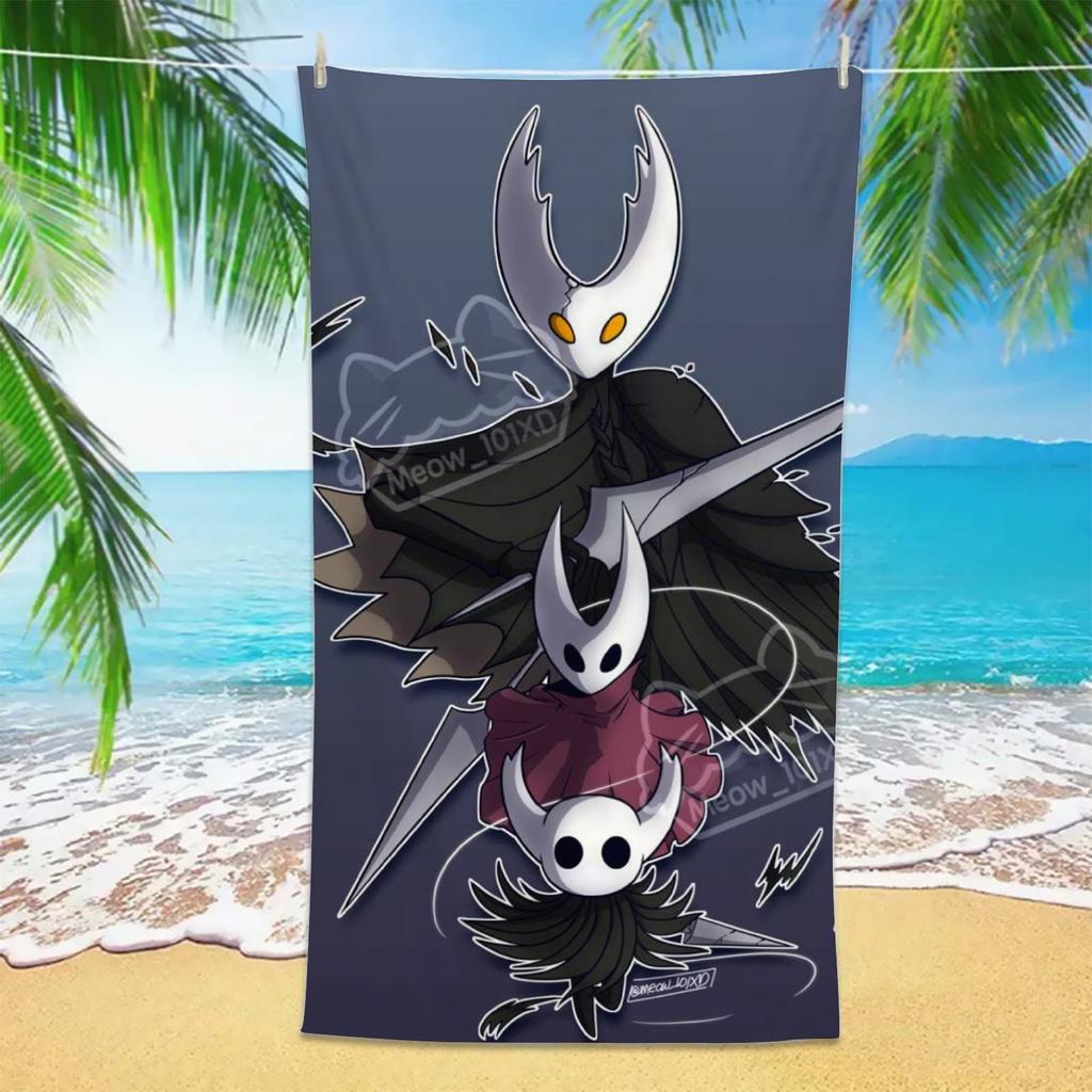 H-Hollow K-Knight Beach Towels Game Bath Towels Absorbent Quick-Drying Soft Yoga Swimming Outdoor Cartoon Towels Birthday Gifts
