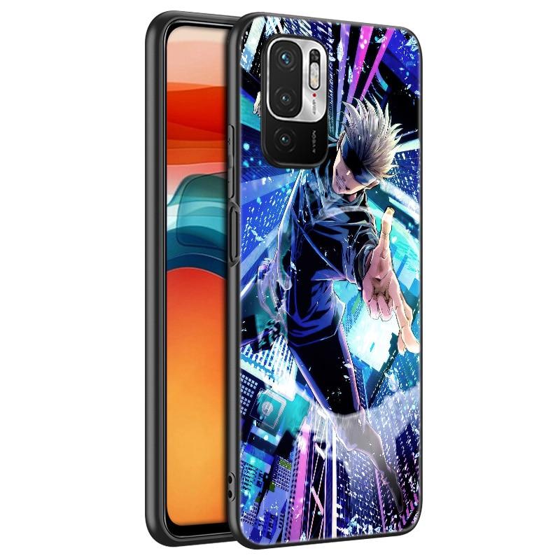 Силиконовый чехол для телефона с аниме Jujutsu Kaisen Satoru Gojo для Xiaomi Redmi Note 11 10 9 8 Pro 11T 10T 10S 9S 8T 9 9A 9C 9T