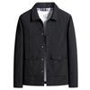 Men's Spring and Autumn Jacket Light Luxury Business Casual Daily Commute with Solid Color Lapel Jacket Men's Cargo
