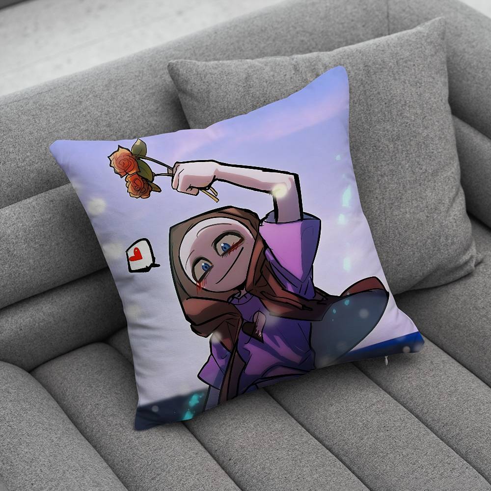 PPetersS Your Boyfriend Pillow Case Antidustmite Pillowcase Invisible zipper silky short plush Sofa cushion cover