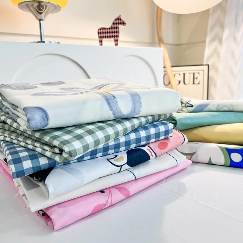 Простыня в цветочном стиле, приятное для кожи постельное белье, простая студенческая кровать, простыня на резинке, наматрасник, покрывало