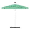 VidaXL Parasol de jardin avec mât en acier vert 246x246x230 cm, parasol, parasol d'extérieur, parasol de patio, parapluie, 4005076