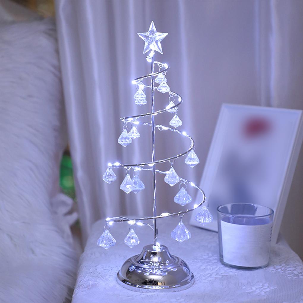 Рождественская елка светящийся акриловый ночник светящийся светодиодный рождественский декор подарок для спальни