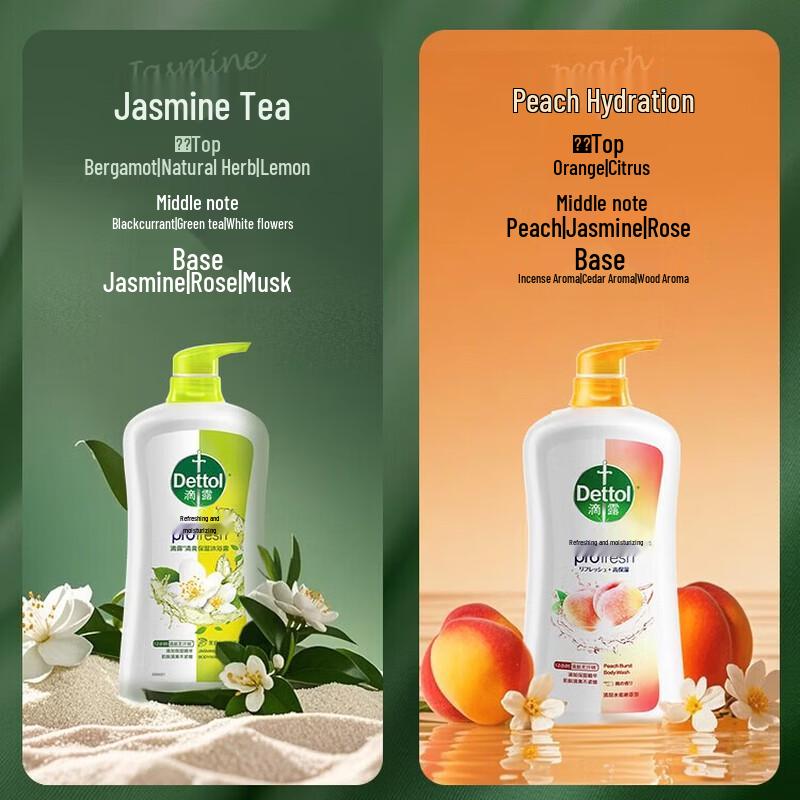 Dettol Jasmine & Green Tea Refreshing Body Wash