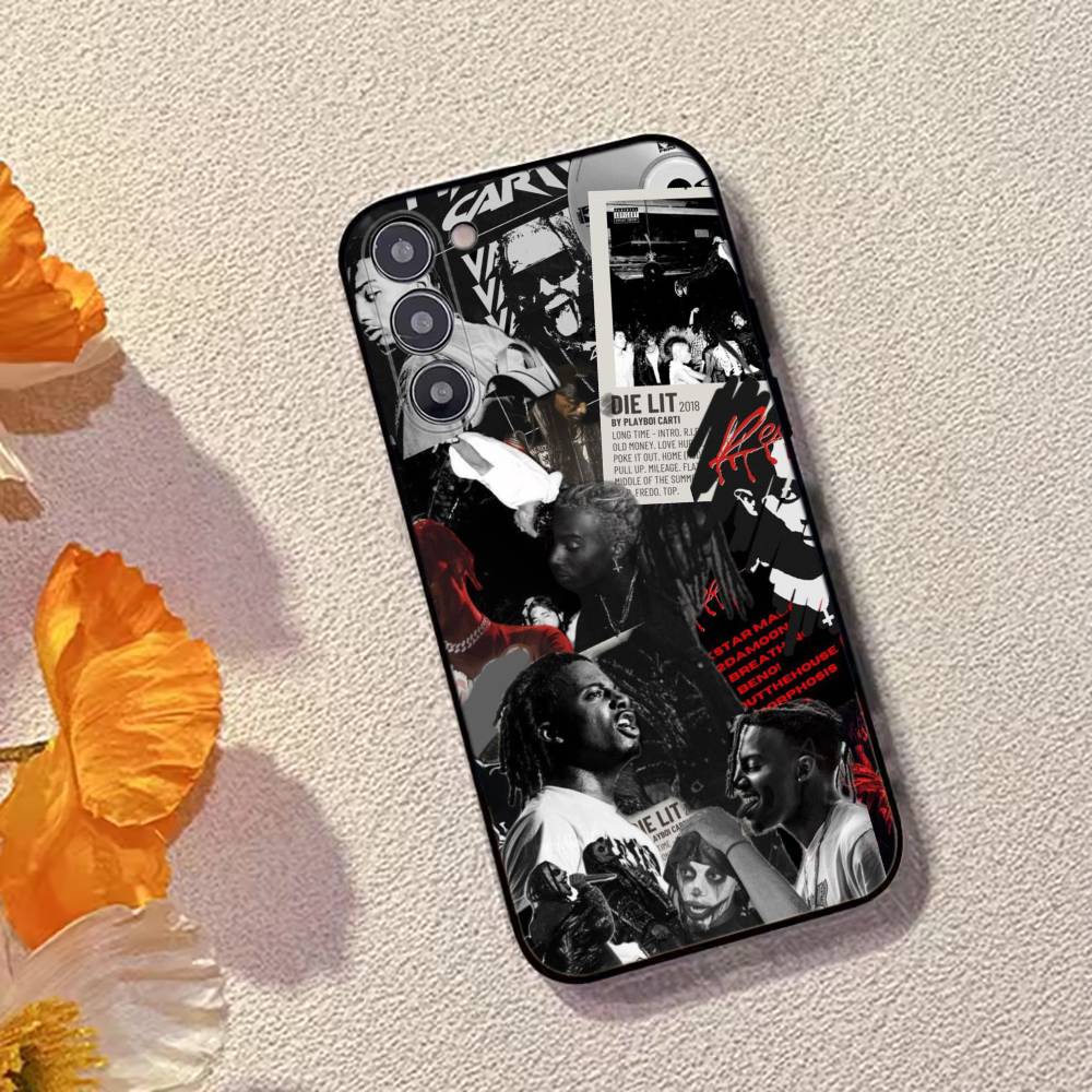 Rapper P-Playboi Carti Phone Case For Samsung Galaxy A73,A72,A71,A70,A53,A52,A51,Soft Silicone Black Cover
