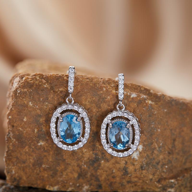 Серьги-гвоздики из стерлингового серебра S925 с 18-каратным золотом, натурального цвета, с аметистом, легкая роскошь, высококачественные серьги, не выцветающие, энергетические украшения