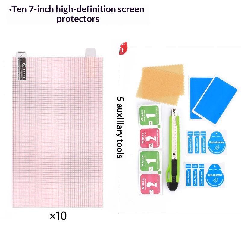 10Pcs Cuttable Screen Protector Film Grid Guide Anti Static Universal Clear Protective Sheet For Phone Gps Navigator Diy Cutting