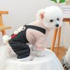 Комбинезон для плюшевого мишки, штаны для четвероногих кошек и собак, осенне-зимний комбинезон с толстым плюшевым мишкой, одежда для щенков