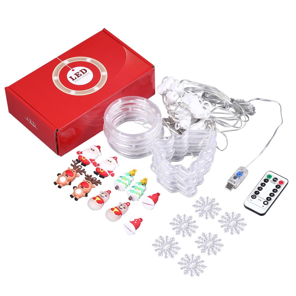 Рождественские 8 режимов занавес Фея подвесные гирлянды для спальни домашний декор лампа