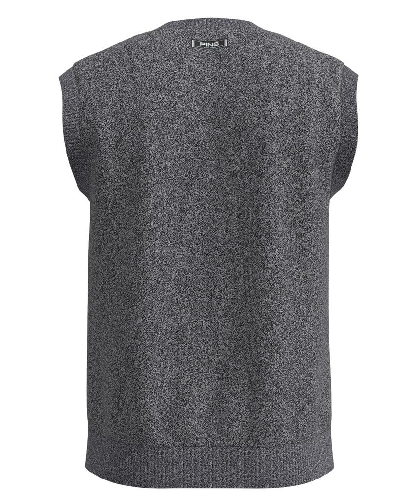 [Ping Apparel] Мужской легкий трикотажный жилет с круглым вырезом (Логотип PHOENIX x Mr.PING, увеличенный)  Golf 621-3274801 022Светлый верх Серый M