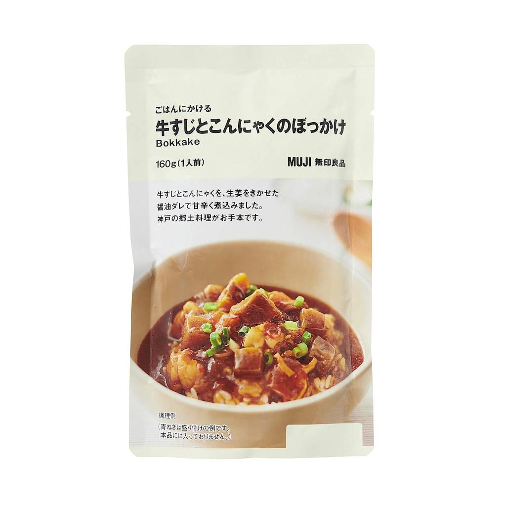 MUJI Beef Tendon and Konjac Bokkake Rice 160g 44444917 Sauce, (1 Serving)