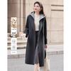 Women's Elegant Hooded Wool Blend Winter Coat
