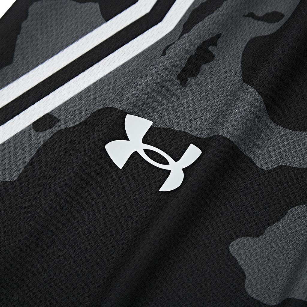 Under Armour Logo Print Breathable Knitted Short Sleeve T-Shirt Camouflage Shorts Casual Sports Set Unisex Sets 21500531-009+24500210-001