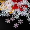 Креативные разноцветные рождественские снежинки Конфетти Блестки 1,5 см/2 см/3 см Искусственные снежинки DIY Снежинки-пайетки Новый год